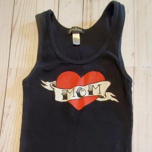 Rock Rebel Mom Tattoo Tank Top Women's Medium
